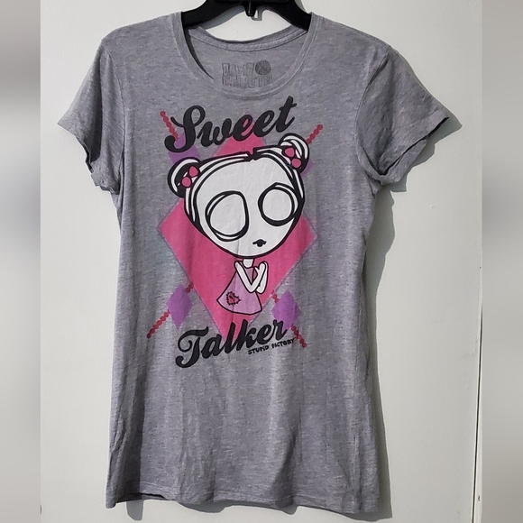 2000s, Stupid Factory graphic tee "Sweet Talker" in used condition - Picture 1 of 16